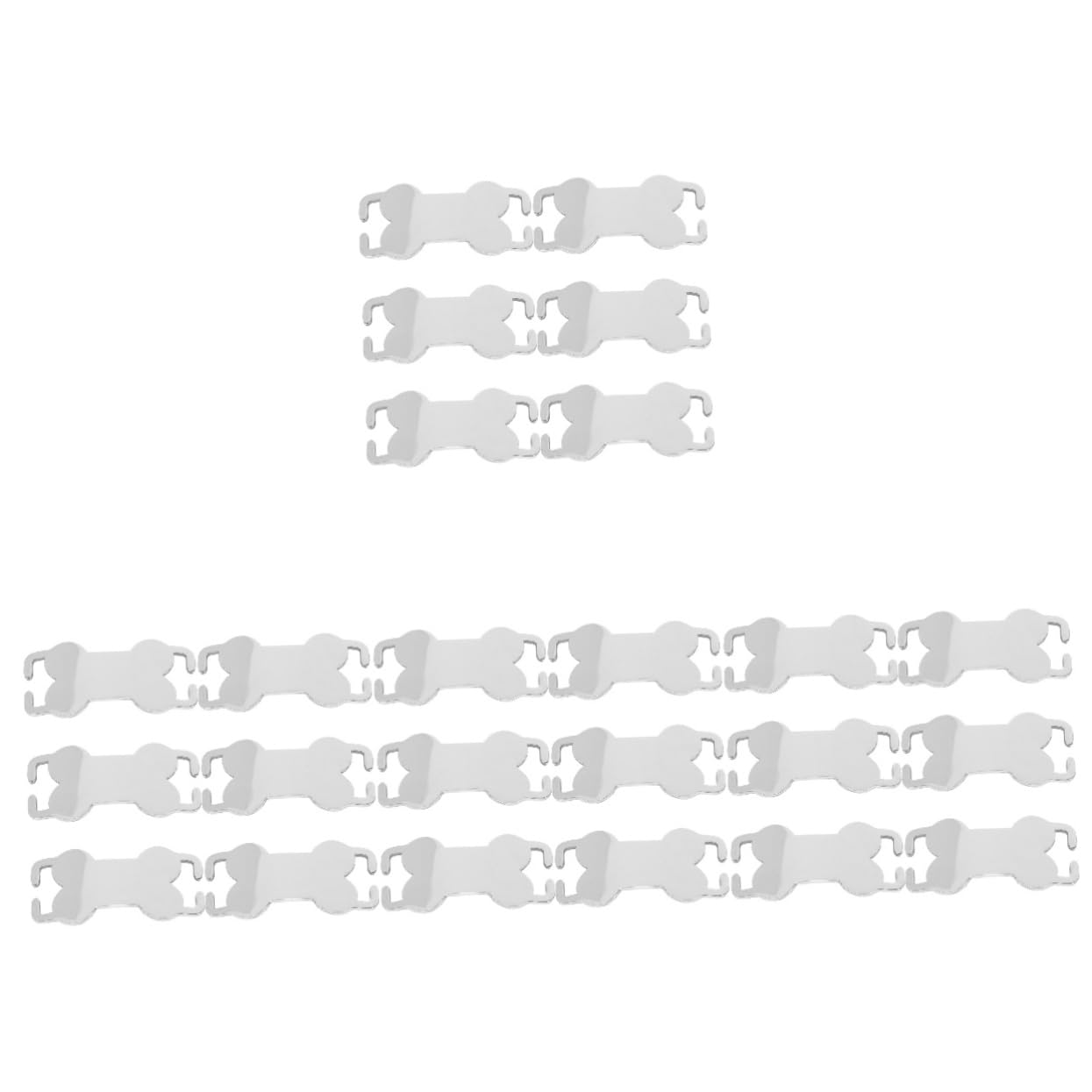 SUPVOX 24pezzi Medagliette Identificative Per Inossidabile Targhette Personalizzabili Per Domestici Per e