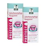 BADERs PROTECT Zahnfleischpflege Kaugummi Duo aus der Apotheke. Mit Kräutern, Salbeiöl und Xylit. 2 x 20 Kaugummi-Quadrate
