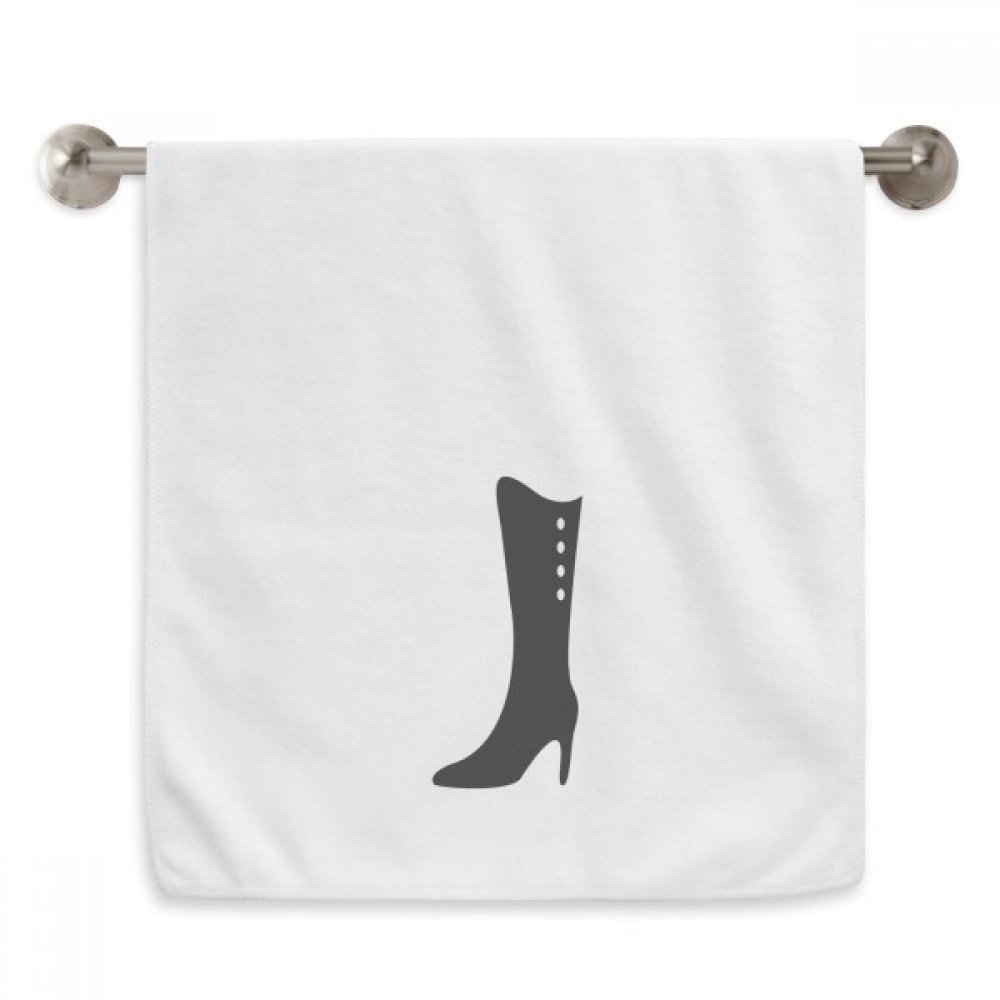 Serviettes Moelleuses Anti-Irritation Essuie-Mains Absorbants Silhouette Diadème Noir Blanc 13x29