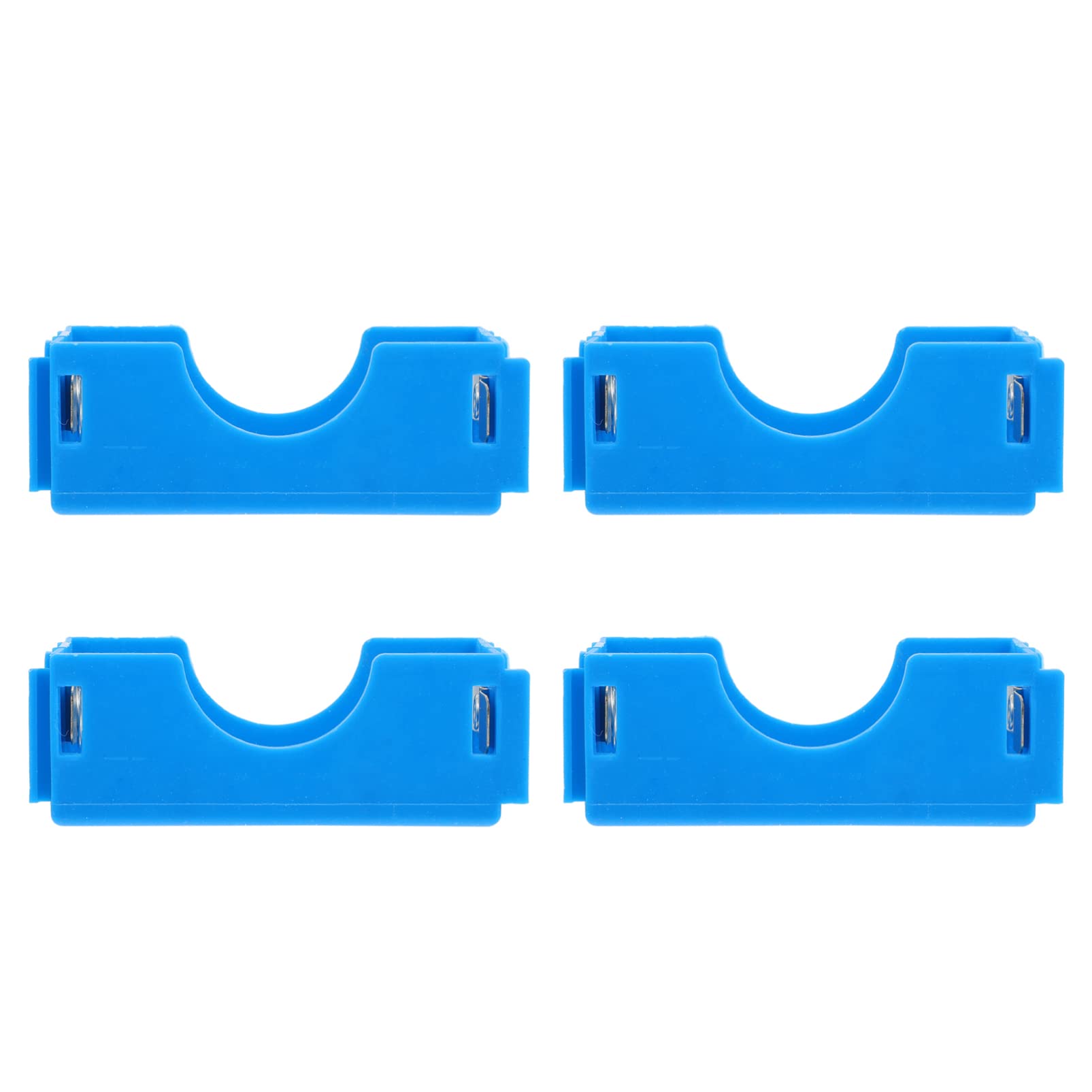 Abaodam 4pcs Teaching Terminal Battery Case Lightweight Plastic Battery Box for Physics Experiments for and Parallel Use Colors Included