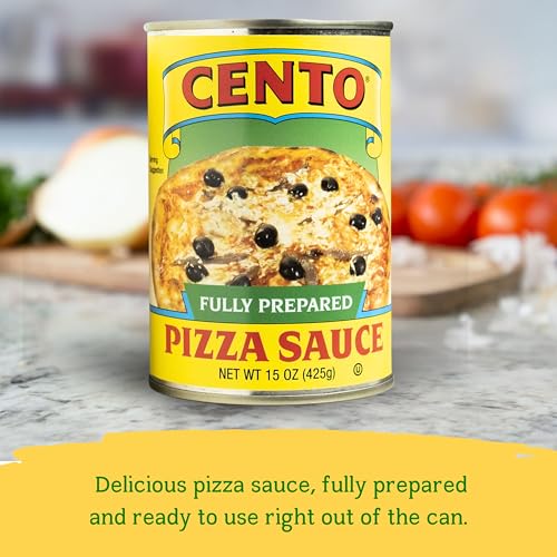 image for Cento Full Prepared Pizza Sauce, 15 Oz (Pack of 6), with Tomatoes, Bas