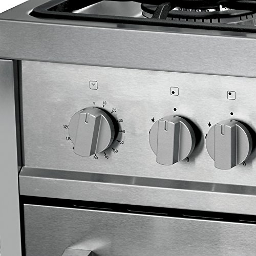 Close-up of the left-side control knobs, including the timer, on the Kaff KSQ 60.