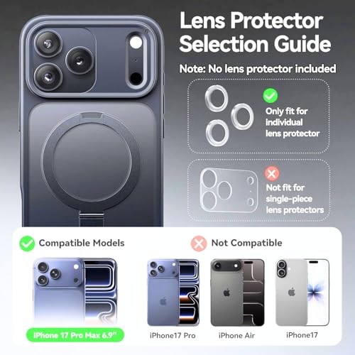 Image of AIBEX Back Cover for Apple iPhone 17 Pro Max MagSafe Compatible with OStand Ring Kickstand Magnetic Metal Alloy Ring | Wireless Charging | Slim Thin Scratch Resistant Armor | Protective Case -Brown
