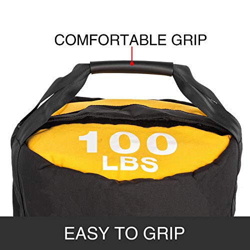 51Ow5VDFUaL Hopopular 100LBS Strongman Sandbag Weight Training 45kg Power Bag with Handles Powerbag Training Filled Fitness Bag… - Image 5