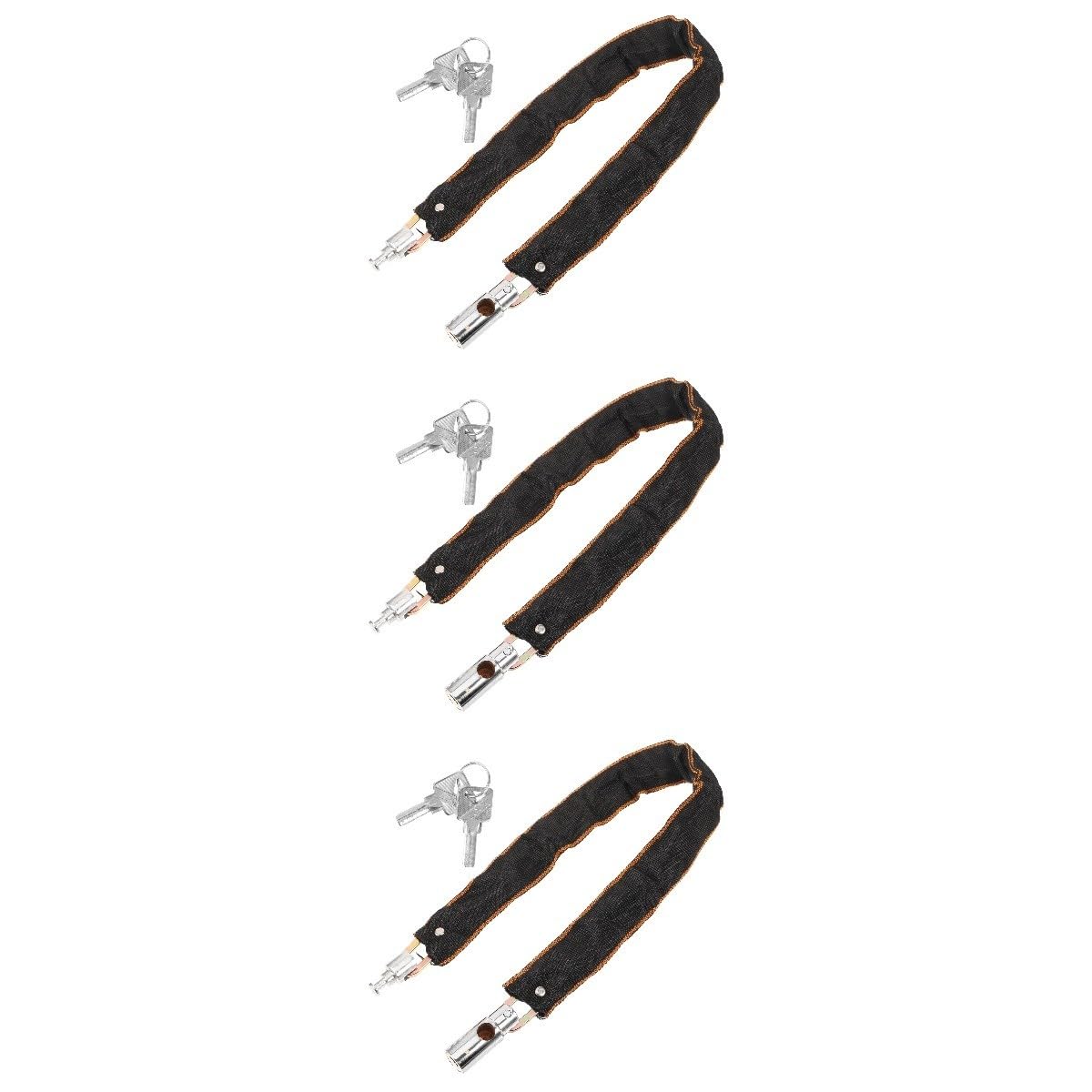 BESPORTBLE antivol vélo verrou Portable Bike Lock chaîne de vélos Cadenas de vélo antivol Robustes antivol de Guidon Cadenas vélo antivol antivols vélo Fourniture vélo Chiffon Silver