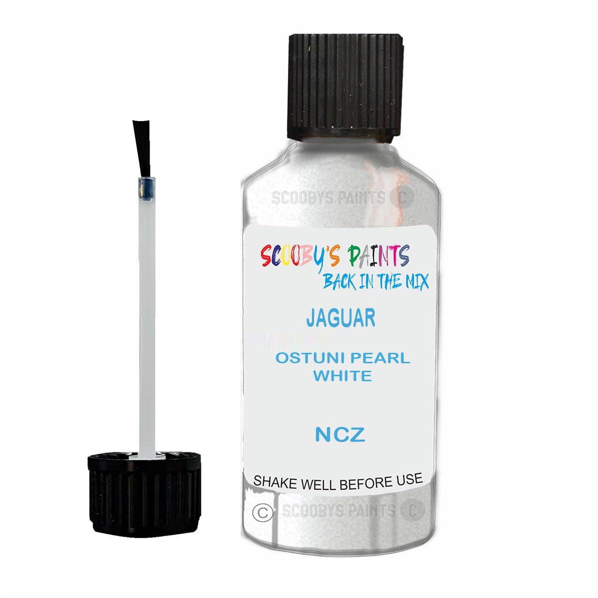 Scoobys Paints Back In The Mix Ostuni Pearl White Touch Up Paint For Jaguar Ncz Metallic