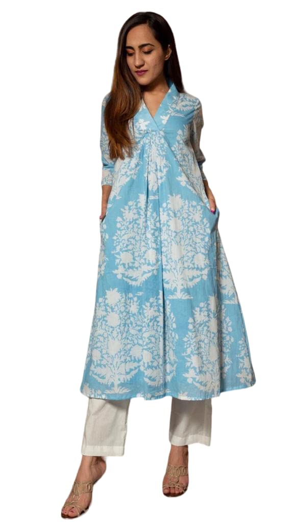 GenericShopping Hub New Rayon Long Gown Style Kurti With Pant