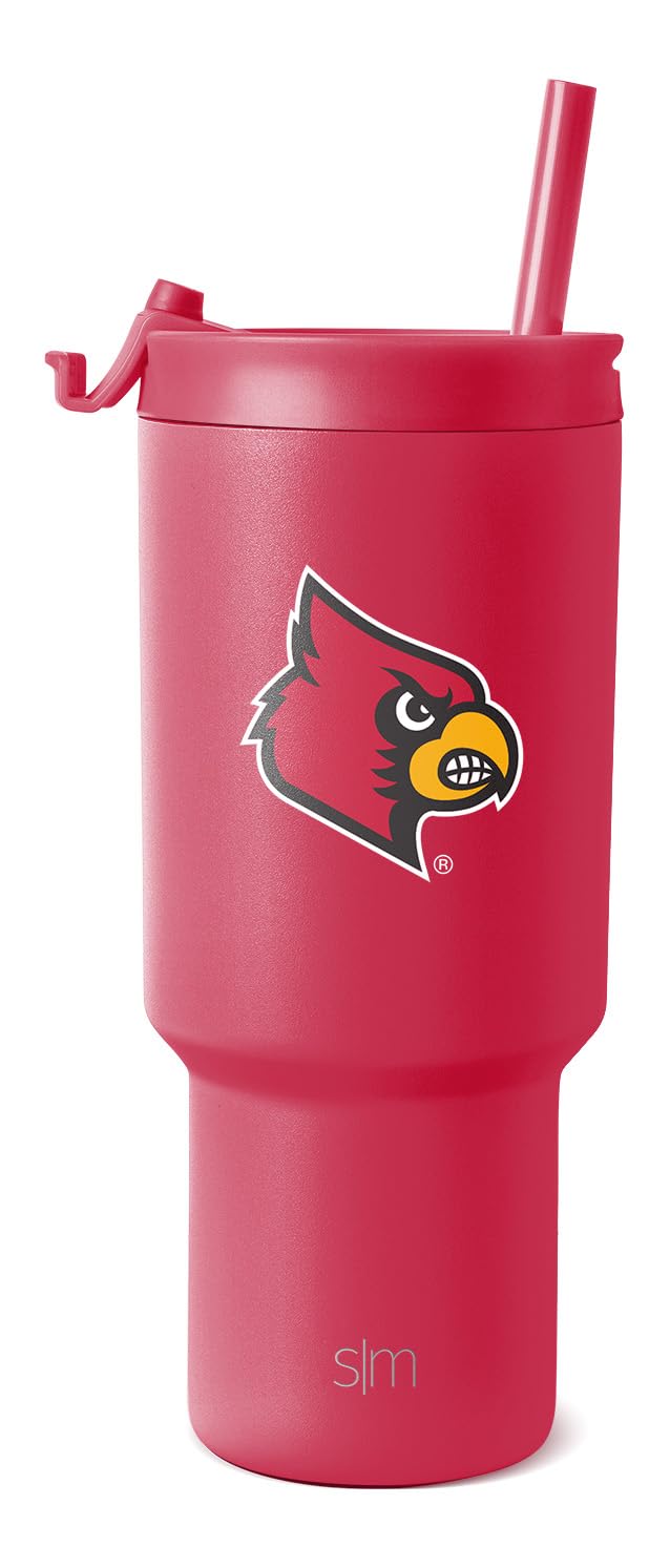 Simple Modern Louisville Cardinals Tumbler with Straw | 30oz | Collegiate