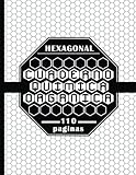  Cuaderno Quimica Organica: Papel Hexagonal con Tabla Periódica de Los Elementos - 8.5\" x 11\" - Hexágonos De 1/4 De Pulgada - 110 Páginas ( Blanco y Negro )