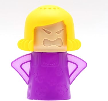 Microwave Oven Cleaner, Angry Mom Microwave Cleaner, Steamer Cleaning with Vinegar and Water, Microwave Oven Cleaner for Kitchen Office Purple
