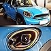 VLAND Led Headlights Compatible with Mini Cooper Countryman R60 2011-2016 1st Gen w/Amber Turn Signal Full Led Front Lamp Assembly w/Dual Beam Projector Passenger+Driver Sides