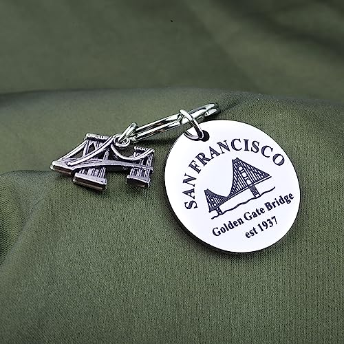 KUIYAI San Francisco Trip Traveler Gift Weekend Getaway Golden Gate Bridge Souvenir Keychain3