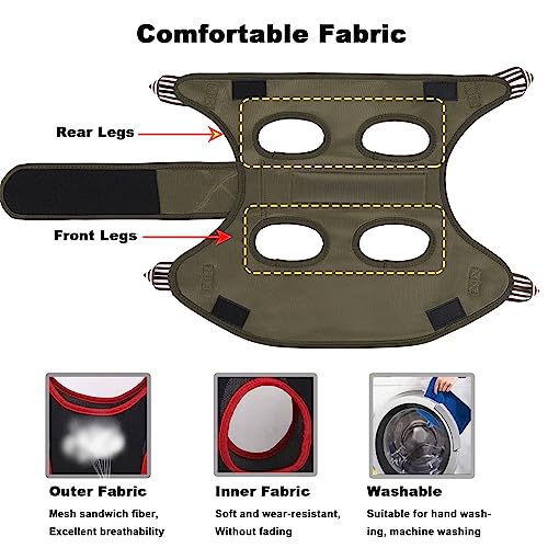 Cat-Grooming-Hammock-Harness-for-small-DogsPet-Hammock-Restraint-BagDog-Grooming-Sling-for-Trimming-Nail-and-EarEye-CareXS-SizeGreen