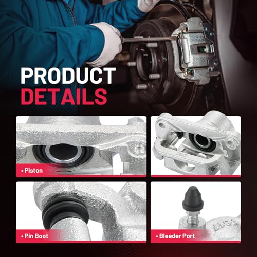 Image of BDFHYK 19-B3582 19-B3583 Rear Disc Brake Caliper Assembly Compatible with Nissan Sentra 2007-2019, Compatible with Nissan Juke 2011-2017 Tiida 2007-2010, 1.6L 1.8L 2.5L L4, GAS 2pcs