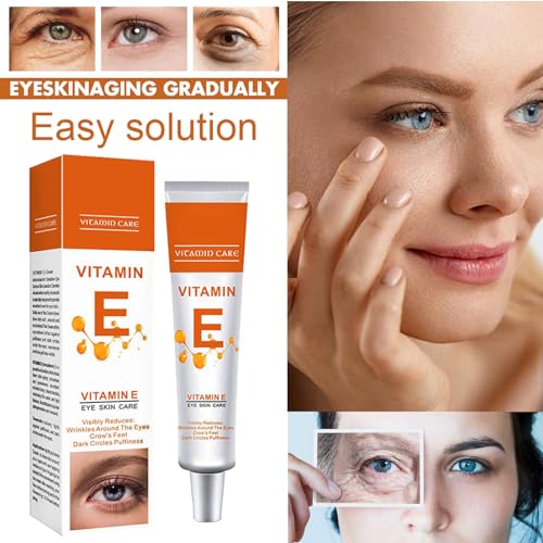 Vitamin E Eye Serum,Eye Creams,Eye Cream Anti-Aging,Under Eye Cream for Dark Circles Puffy Eyes,Moisturising Eye Cream,Prevents Under Eye Bags Fatigue,for Wrinkles and Fine Lines - Image 4