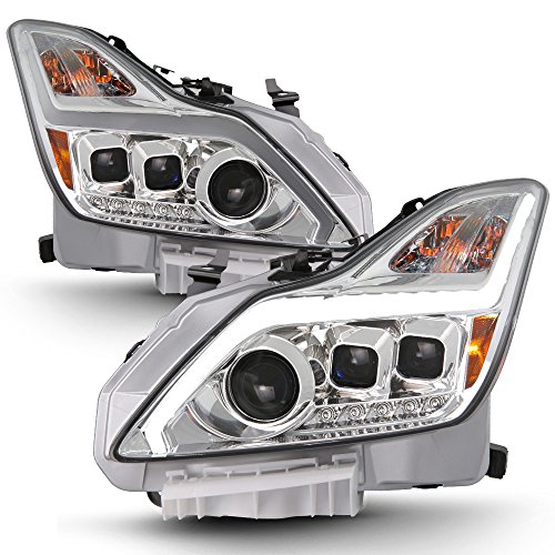 ACANII - For 2008-2015 G37/Q60 2Dr Coupe LED Sequential Signal DRL Projector Headlights Driver + Passenger Side