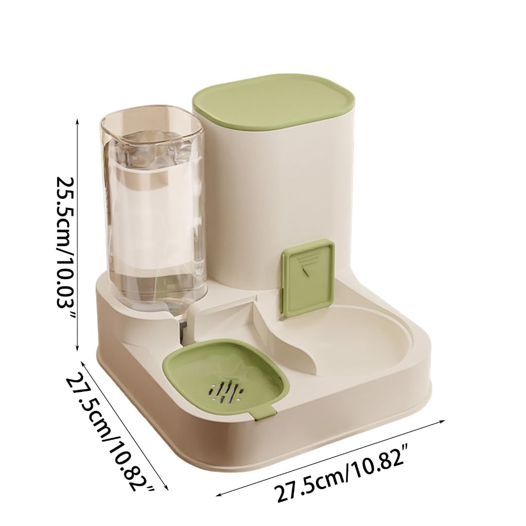 Comederos y dispensador de agua 2 en 1 para perros y gatos, juego de bebederos automáticos de alimentos y bebedero para gatos, suministros para mascotas para cachorros