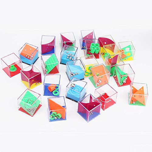 Sporgo 24 Stück Geduldsspiele Mini Denkspiel Mit Kugeln Kindergeburtstag Geschicklichkeitsspiel,Geduldsspiele Für Kinder Mitgebsel