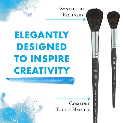 Image of Princeton Aqua Elite Mop Brush, Synthetic, Short Handle, Size 3 /4 inch, 1 Count