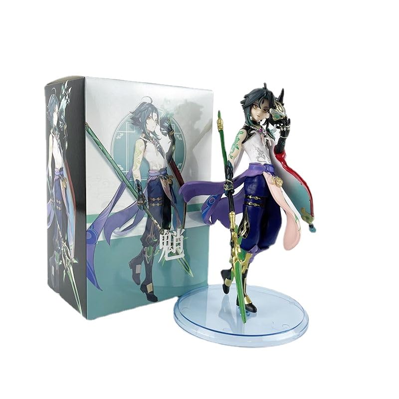 REOZIGN Genshin Impact Figures, Xiao Figurine Statue 7 Inches / 18cm Humanoid Toy Xiao Anime Game Model Figurines Toys Collection Decoration Gifts