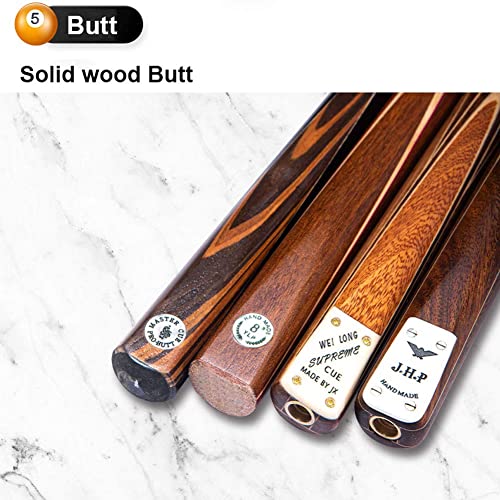 Taco de billar maple 145 cm con punta 13 mm y estuche miniatura 4