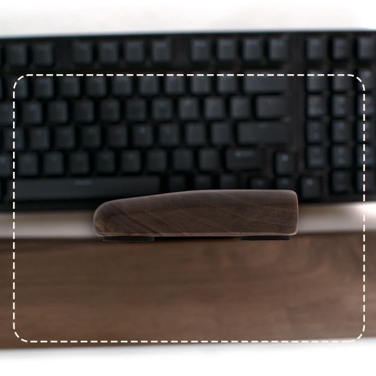 Handgelenkauflage für Tastatur, Handballenauflage aus Holz, bequeme Tastatur-Handgelenkauflage für Computer, Laptop, Zuhause und Büro (A, 33 cm)