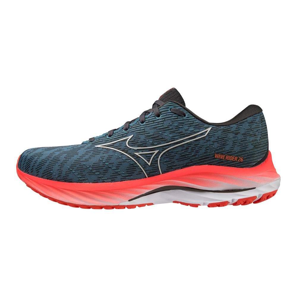 Mizuno Wave Rider 26 Zapatillas para correr de carretera para Hombre, Azul (Provincial Blue/​Nimbus Cloud/​Soleil), 41 EU