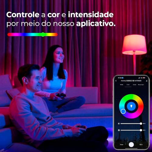 Smart Lâmpada Homefy Rgb Wifi Google Alexa Colorida