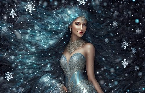 Affiches sur toile flocons de neige decoration salon chalet art mural 58x90