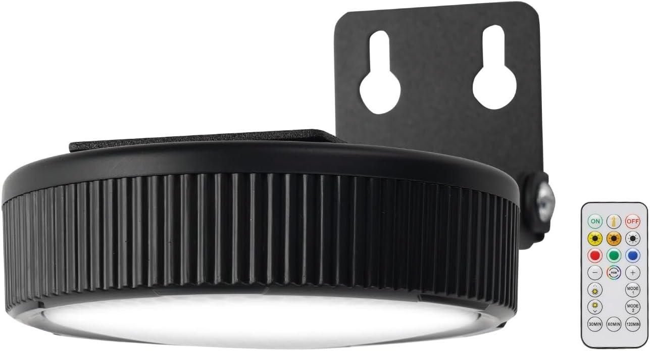 Battery Operated Picture Light, Puck Lights with Remote, Picture Lights for Wall, Picture Frame Lights with 20 Color Changing, Wireless Magnetic Art Light for Accent, Paintings-Black