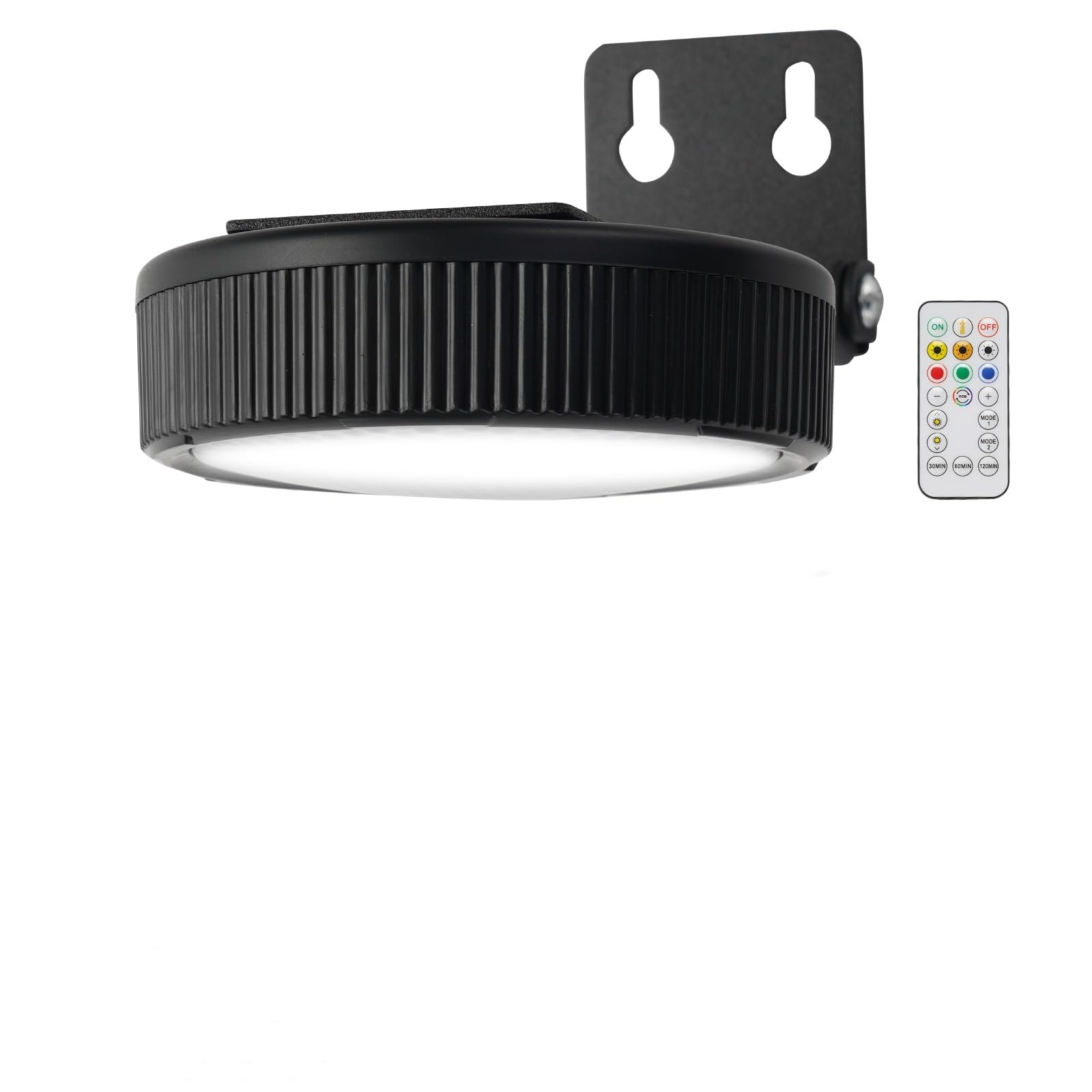 SPARKGEMEI Battery Operated Picture Light, Puck Lights with Remote, Picture Lights for Wall, Picture Frame Lights with 20 Color Changing, Wireless Magnetic Art Light for Accent, Paintings-Black