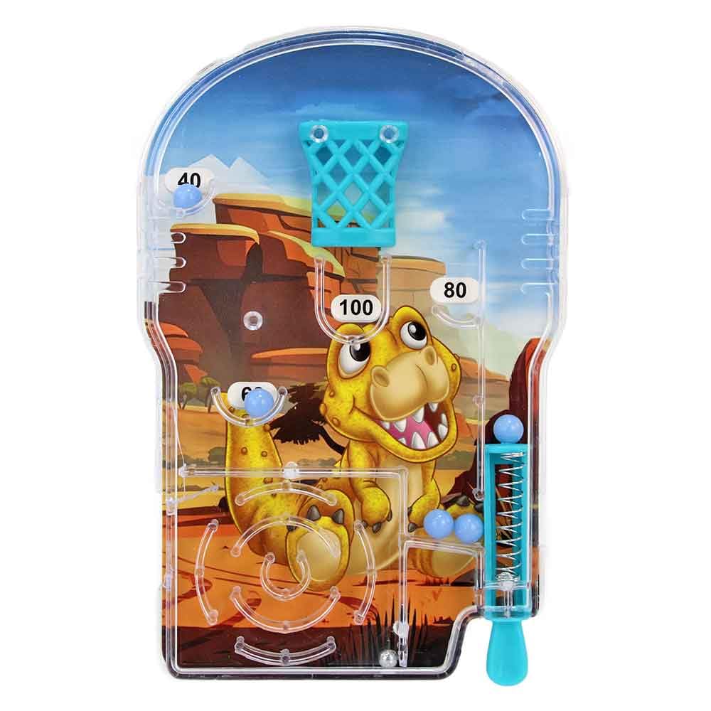 BEMIRO Mini Flipper Reisespiel, 48 Stück Set, ca. 12,5 cm, Dino Einhorn Tiermotive, Kunststoff, Gesellschaftsspiel für Kinder ab 3 Jahren