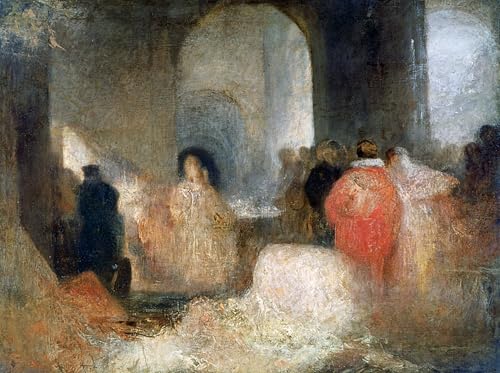 Image sur toile Turner Dîner de personnages en costume - Impression d'art premium 60x90