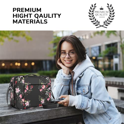 DEHITE Estojo com Capa de Bíblia para Mulheres – Bolsa para Transporte de Bíblias Tamanho Grande – |