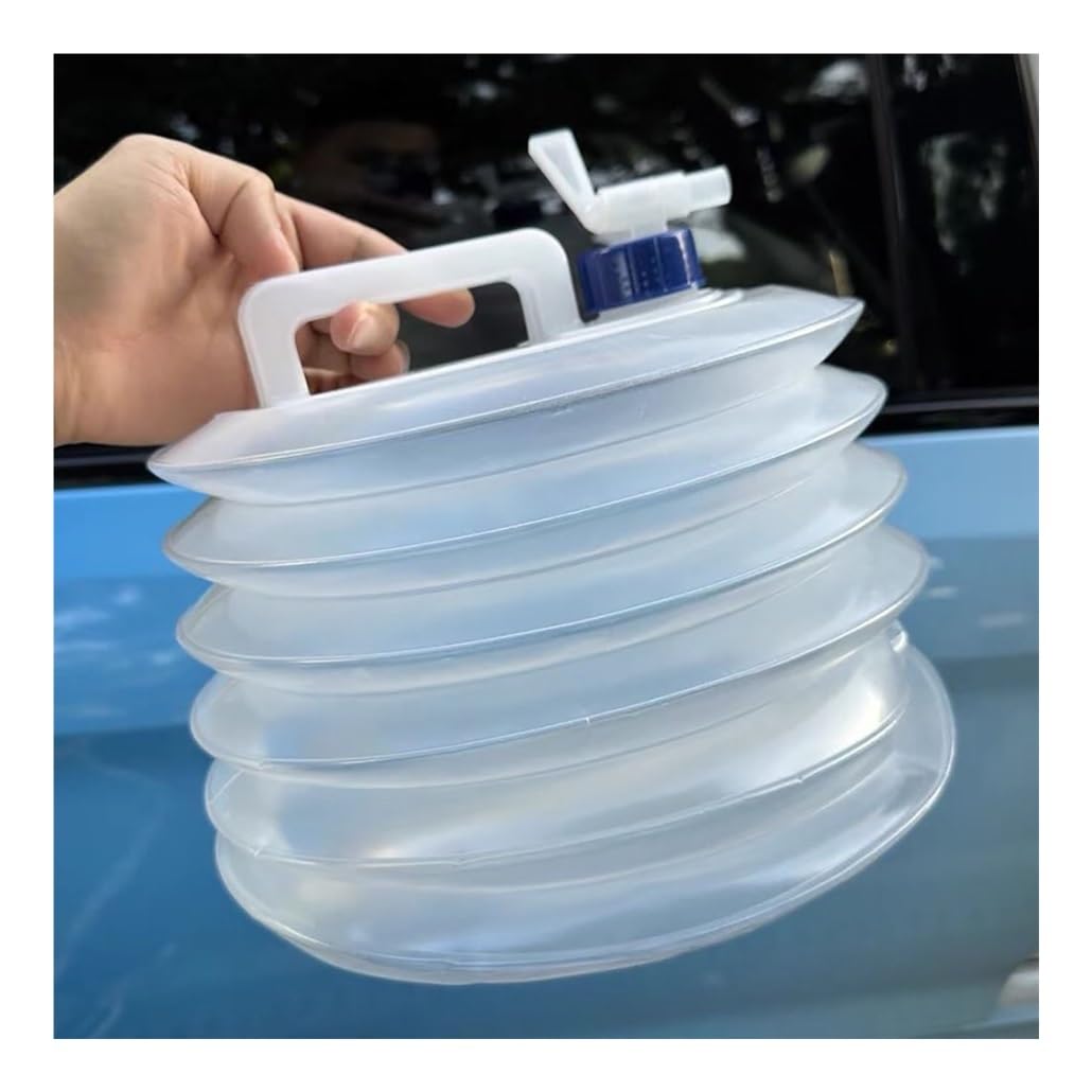 Składany plastikowy pojemnik na wodę, pojemniki kempingowe z kranem, bez BPA, zbiornik na wodę pitną, na kemping, wędrówki, podróże, grill, piknik na świeżym powietrzu, 3 sztuki