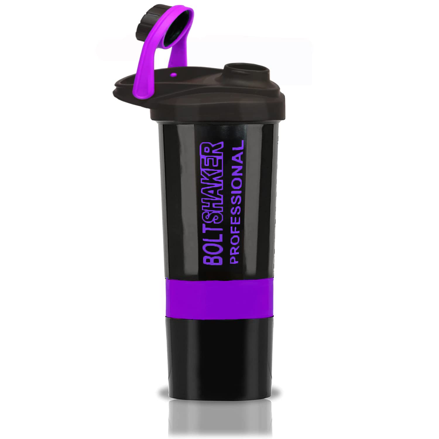 Cool Indian Gym Shaker Bottle for Protein Shake 600 ml Shaker for Girls and Boys, Adults.Best for Athlete. (Purple)-image-24