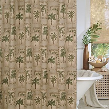 Karin Maki Palm Tree Shower Curtain, Brown, 72'' x 72'' (09049010000KM)
