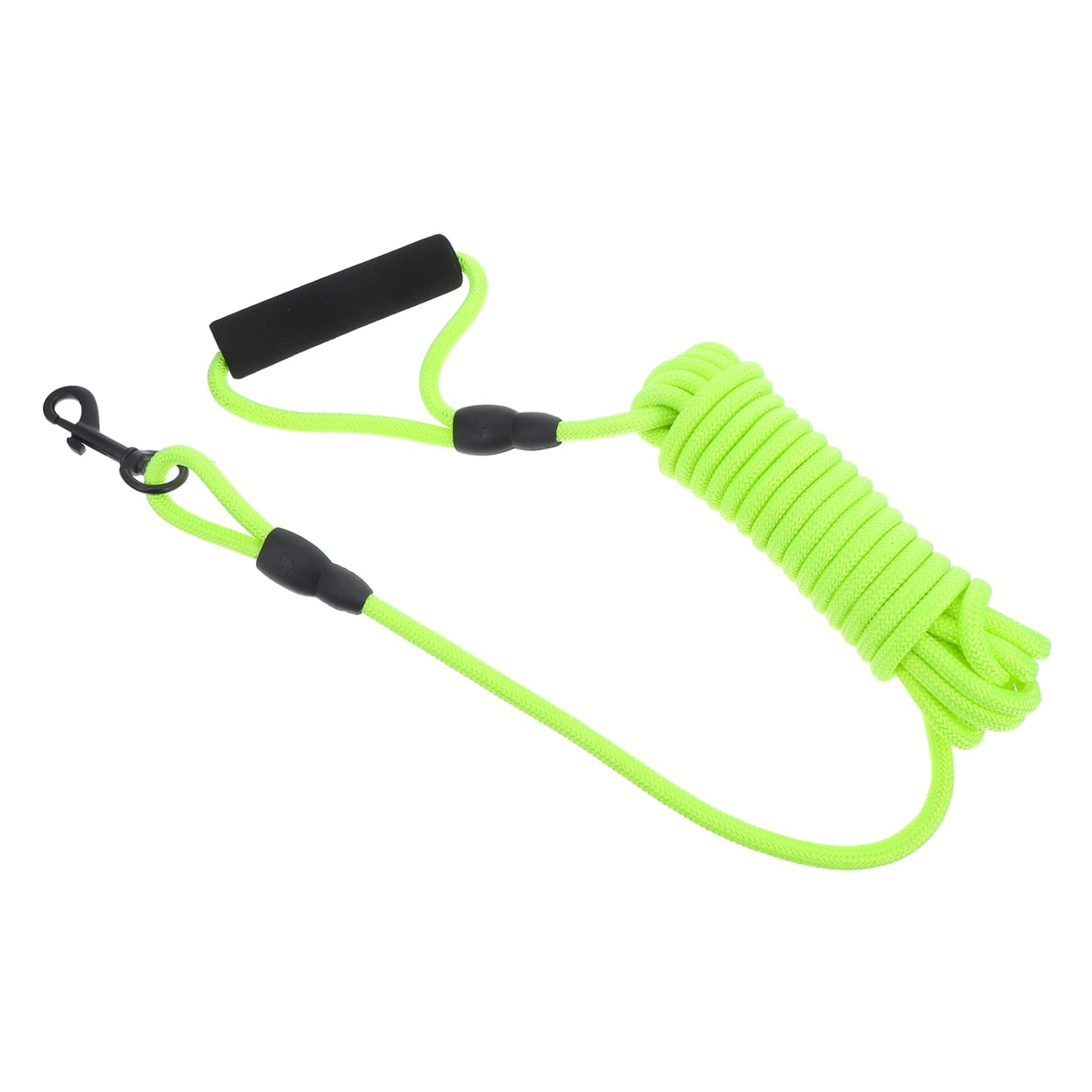 SUPVOX Durable Nylon Dog Leash with Built Waste Bag Holder Safety Buckle Ergonomic Handle for Comfortable Grip Long Walking Leash for Outdoor Training and Daily Use