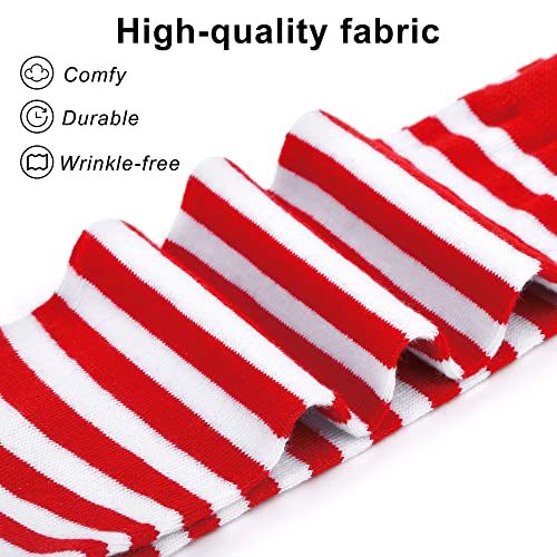SOMSOC 2 Pairs Kids Striped Knee High Socks Athletic Thin Tube Socks Novelty Striped Socks for Toddler Boy Girl3