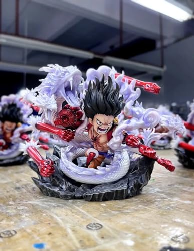 Image of Tinion One Piece Gear 4 Luffy Action Figure - Miniature Toy, 15cm Special Edition PVC Collectible for Car, Desk, Cake, Ideal Anime Gift for Collectors