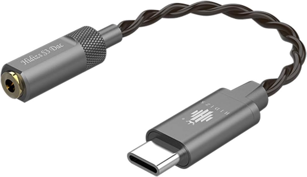 HIDIZS S3 Portable Headphone Amp/USB C DAC/Audio Amplifier for Android/Windows/MacOSX System Smartphone Laptop (Black)