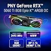 Tarjeta gráfica PNY NVIDIA GeForce RTX™ 5060 Ti 8G Epic-X RGB™ OC de triple ventilador | 8GB G7, 128-bit, velocidad de impulso: 2692 MHz, compatible con SFF, PCIe® 5.0, HDMI®/DP 2.1, 2 ranuras, arquitectura NVIDIA Blackwell, DLSS 4.5 4