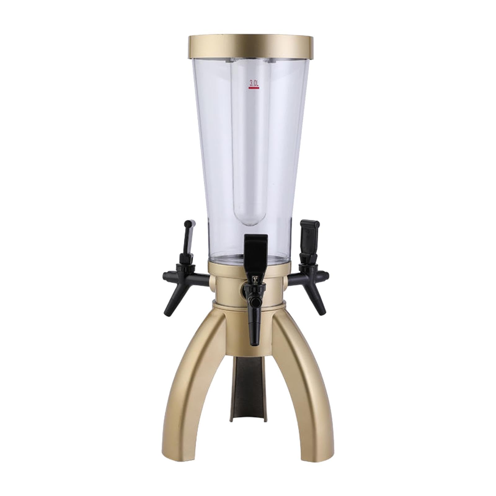 Dispensador de Cerveza Tubo Congelador 3L con Grifo Integrado Recipiente Acrílico Transparente Adecuado para Deportivos Hogar, champán, Individual