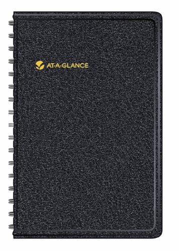AT-A-GLANCE 2016 Tabbed Weekly Telephone and Address Appointment Book, Black, 4.31 x 6.48 x .38 Inches (70-102-05)