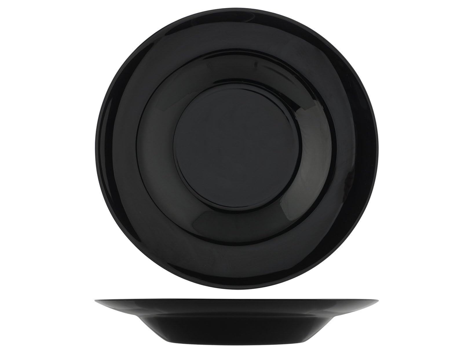 Piatti in vetro Premiere Pasta Nero 28 service d'assiettes en verre de prestige noir
