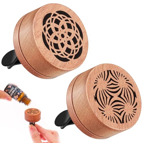 Galenecx 2 Pezzi Diffusore di Oli Essenziali per Auto, Diffusori-Auto in Legno, Diffusori con Clip di Ventilazione, Diffusore Oli Essenziali per Auto, Soggiorno, Ufficio Galenecx 2 Pezzi Diffusore di Oli Essenziali per Auto, Diffusori-Auto in Legno, Diffusori con Clip di Ventilazione, Diffusore Oli Essenziali per Auto, Soggiorno, Ufficio