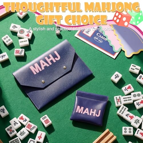 Juego de Mahjong con Estuche de Cuero y Bolsa para Dados miniatura 6