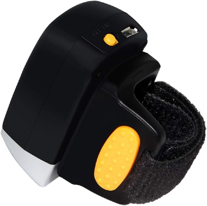 Side view of NetumScan NSR2 scanner showing power switch and USB port