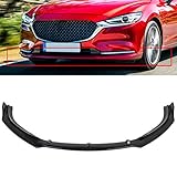 OCPTY 3PCS Car Front Bumper Spoiler Lip fit for 2014-2018 for Mazda M6 Automotive Front Bumper Lip Spoiler Splitter Kits