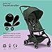 Joolz AER+ Lightweight & Compact Travel Stroller - Portable One-Hand Fold Design - Ergonomic Seat for Infant & Toddler (up to 50 lb) - XXL Sun Hood - Stroller for Airplane -Travel Pouch- Forest Green